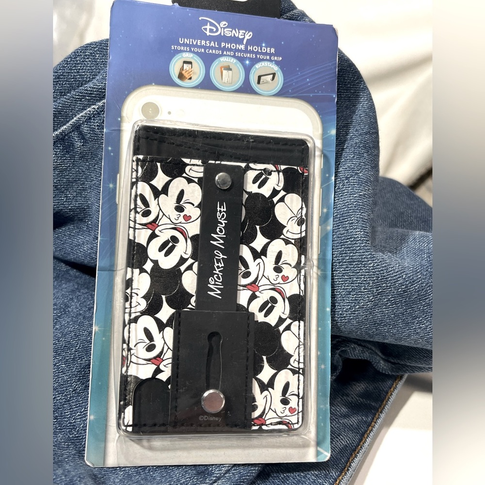 DISNEY Universal Phone Holder Grip, Wallet and Kickstand-OS